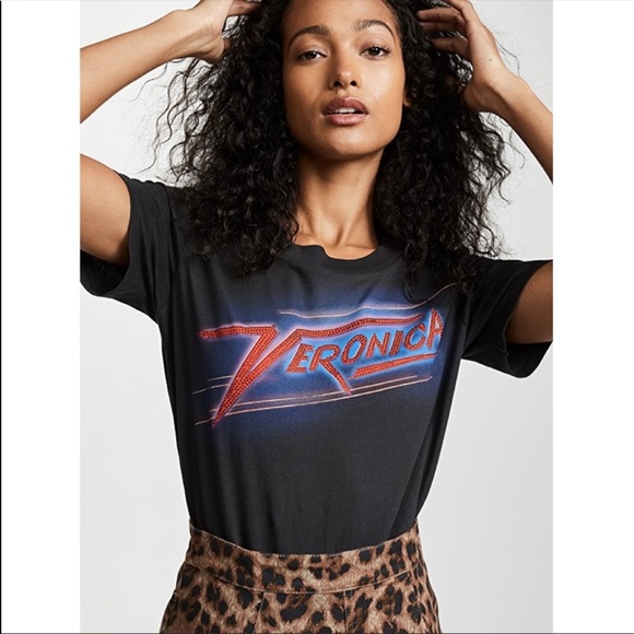 Veronica Beard Tops - Veronica Beard Studded “Veronica” Graphic Tee